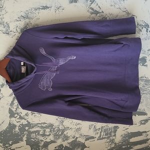 Puma Logo Purple Long Sleeve Pullover sweatshirt size M